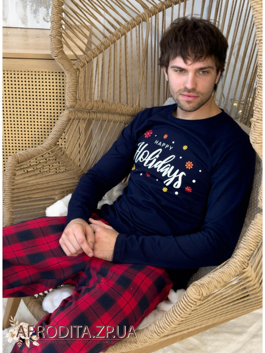 Чоловіча піжама зі штанами Cosy 82612