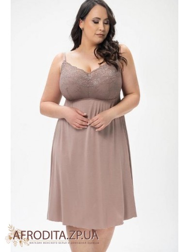 Ночная сорочка из вискозы Shato 2433 капучино