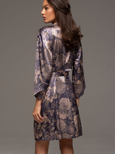 Жіночий шовковий халат Джаконда 4683