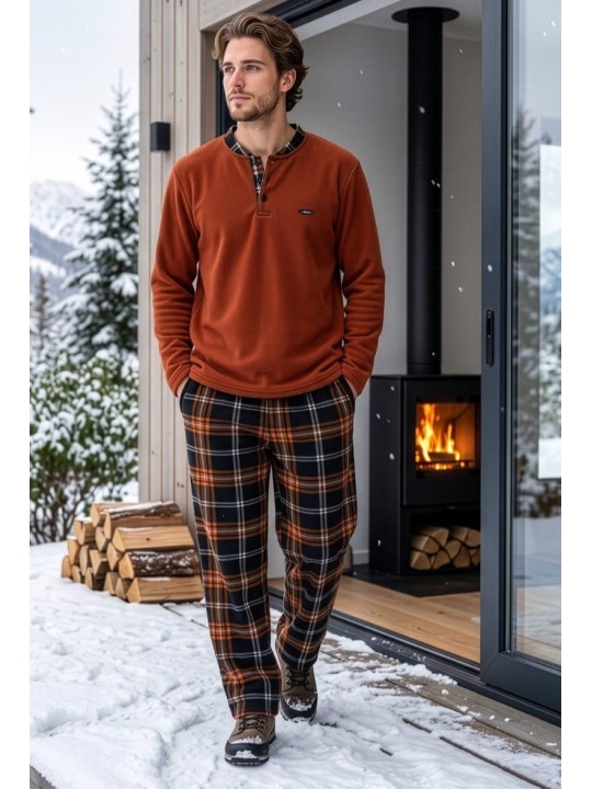 Мужская теплая пижама PIJAMONI PJ6100-10