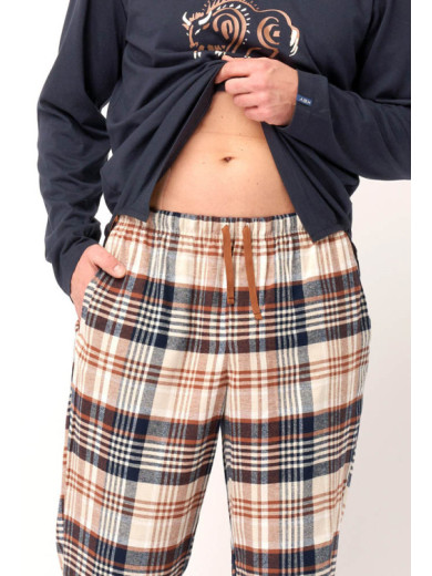 Мужской домашний комплект из хлопка Key 82630