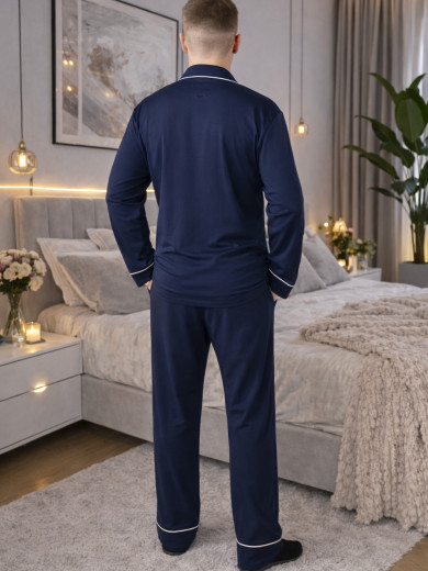 Мужская пижама со сшанами Cosy 82791 из хлопка