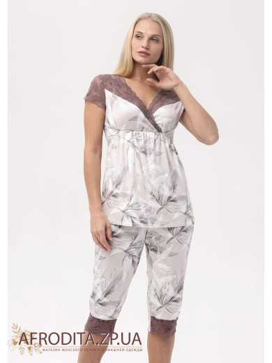 Женская пижама с бриджами 1366-60768