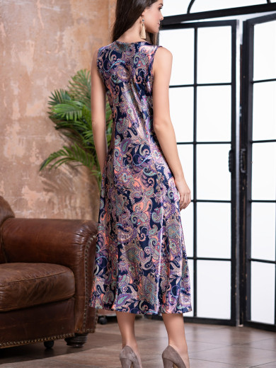 Длинная шелковая сорочка Этро 3508