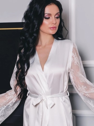 Жіночий довгий халат Shato 1511 чорний