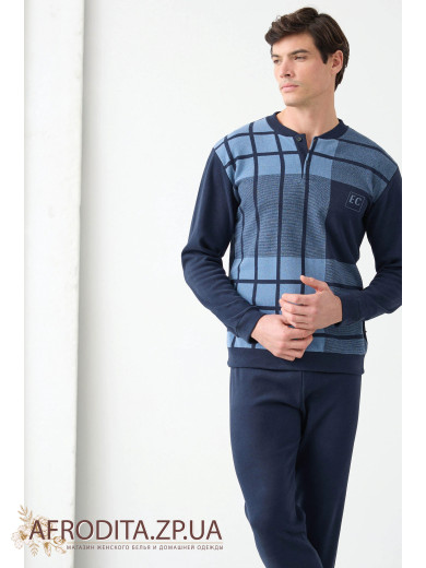 Домашний мужской костюм с начесом Enrico Coveri EP2212