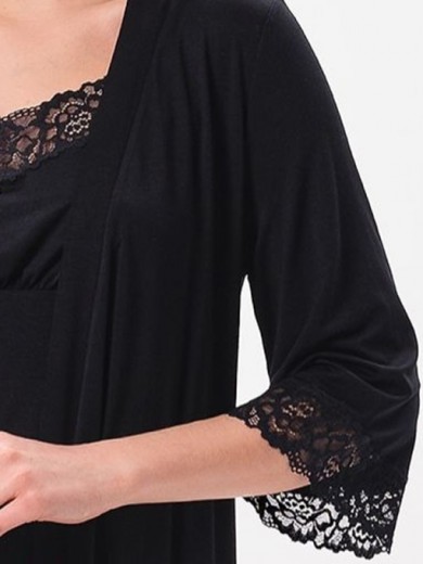 Жіночий халат з віскози Shato 2621/1 black