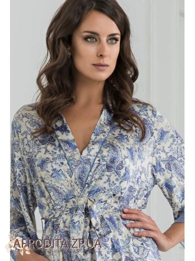  Жіночий шовковий халат "Дольче Віта" 5919