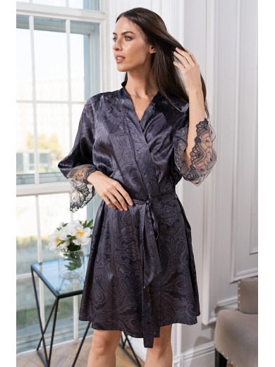 Женский шелковый халат Алетта 4443