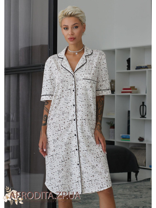 Женский халат на пуговицах 1382-16039