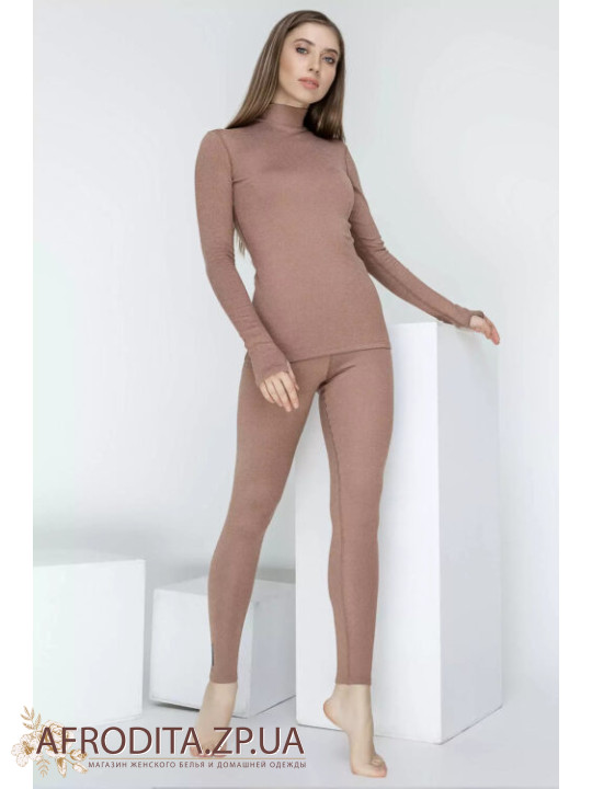 Женский термокомплект лонгслив + лосины 82467