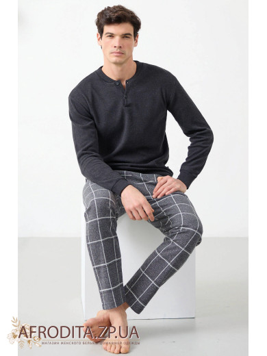 Домашний мужской костюм с начесом Enrico Coveri EP2217