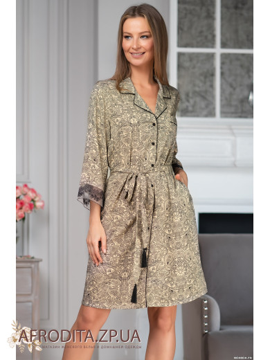 Домашний женский халат на пуговицах "Доминика" 1267