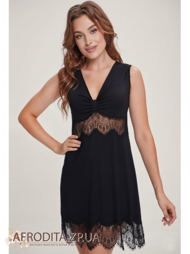 Жіноча нічна сорочка Shato 2710 чорний