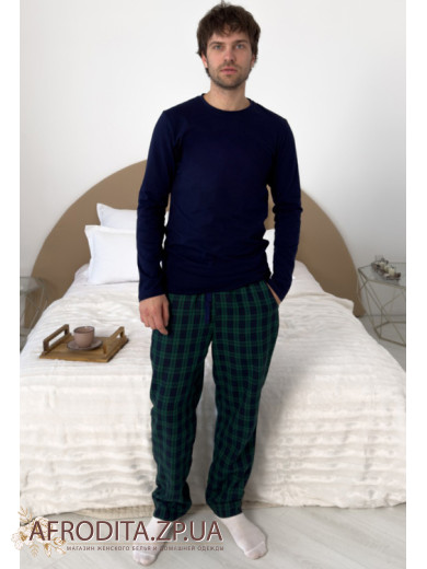 Фланелевая мужская пижама Cosy 82680