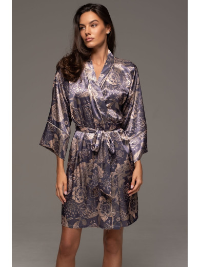 Жіночий шовковий халат Джаконда 4683