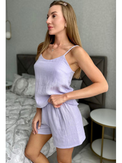 Пижама из муслина лавандового цвета Cosy 83018