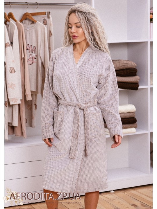Женский теплый домашний халат 1209-90203