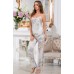 Женская шелковая пижама со штанами "Лилианна" 3256