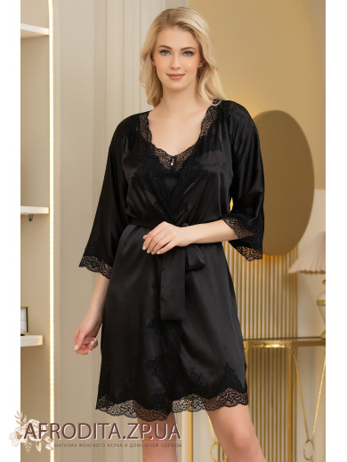 Женский шелковый халат Ариана 3943