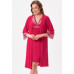 Женский халат из вискозы Shato 2625/1 малиновый
