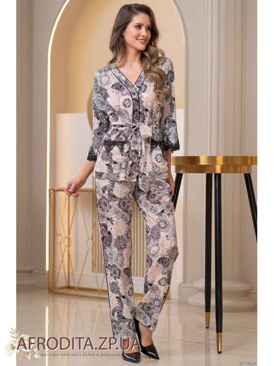 Пижама женская со штанами "Доротея" 3746