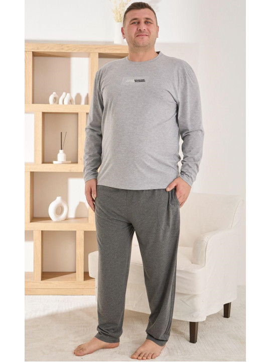 Батальная мужская пижама из хлопка PIJAMONI 83052