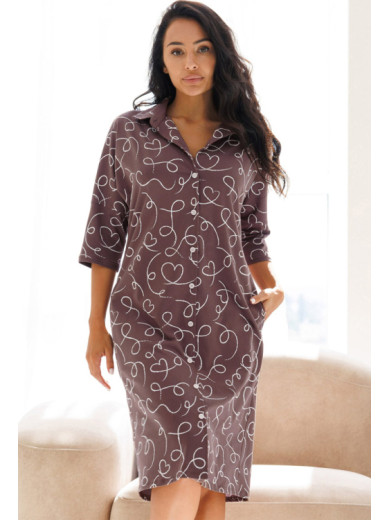 Жіночий халат на гудзиках 1224-12801