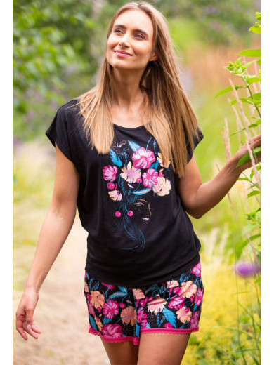 Пижама женская с шортами Key 82841