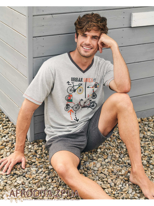  Піжама чоловіча з шортами Massana P231317