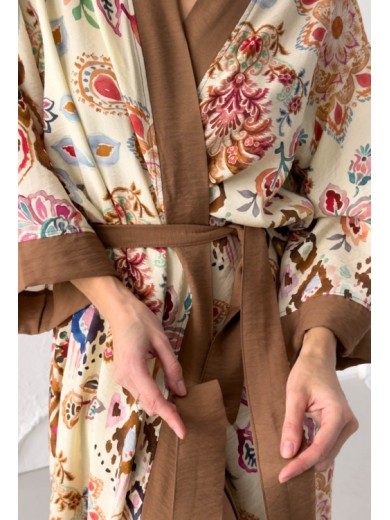 Женский длинный халат Cosy 82820 из вискозы