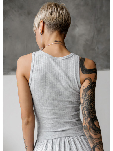 Серая женская майка Roksana 1268-81003