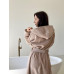 Бежевый женский махровый халат Cosy 925H2/2