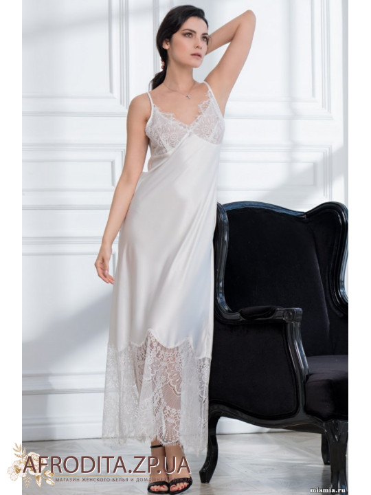 Жіноча довга сорочка біла "Афродіта" 2168-1