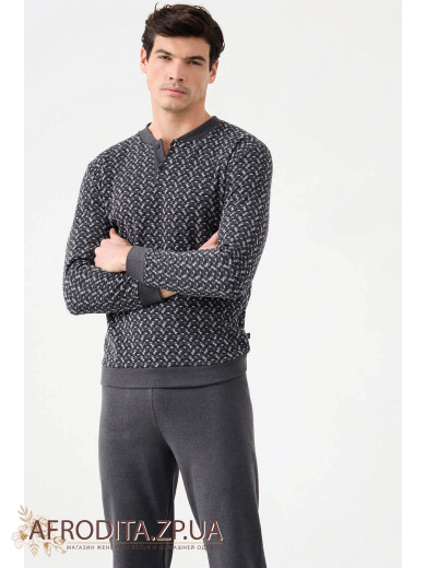 Домашній чоловічий костюм з начосом Enrico Coveri EP2216