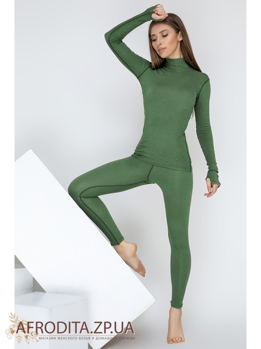 Жіночий термокомплект лонгслів + лосини 82468