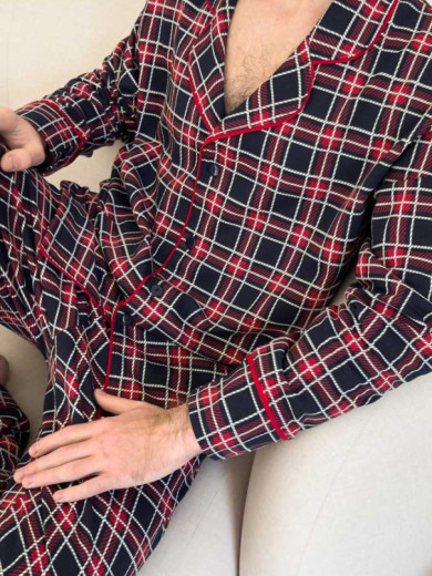 Фланелевая мужская пижама Cosy 82678