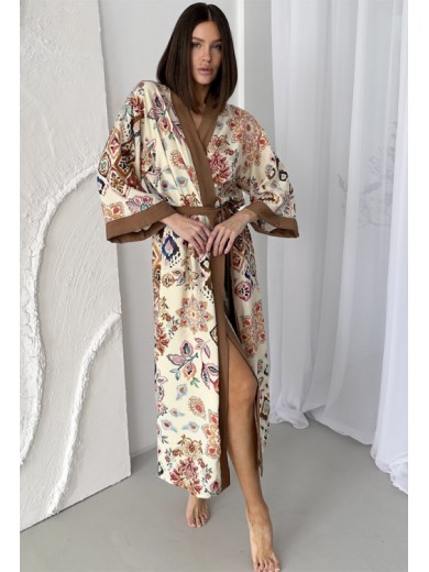 Женский длинный халат Cosy 82820 из вискозы