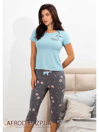 Женская пижама с бриджами 861-16019