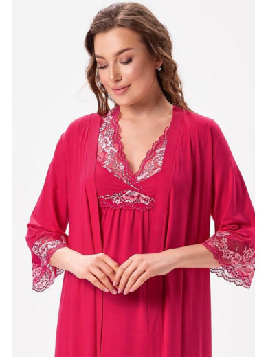  Халат жіночий на запах Shato 2625/1 з віскози