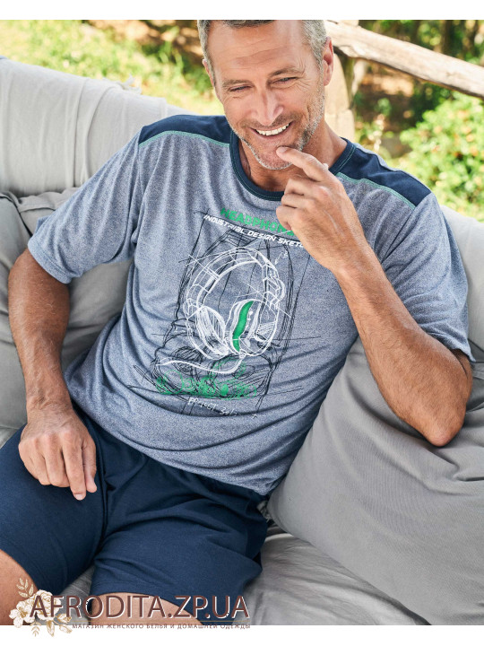 Піжама чоловіча з шортами Massana P231314