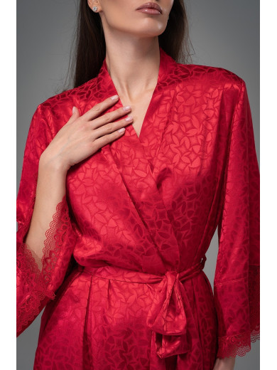 Жіночий червоний халат Джоанна 7313-2