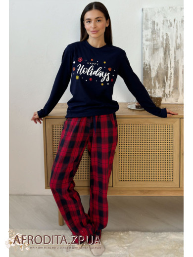 Женская пижама из фланели Cosy 82614