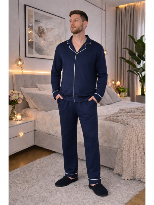 Мужская пижама со сшанами Cosy 82791 из хлопка