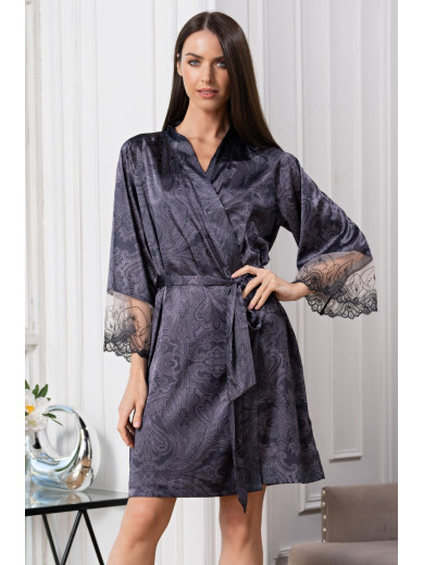 Жіночий шовковий халат Алетта 4443