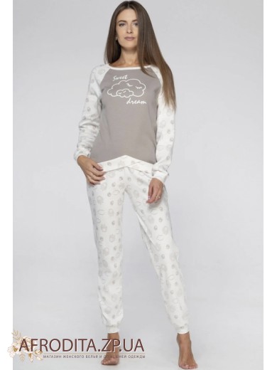 Жіноча піжама зі штанами з бавовни Wiktoria 1325