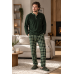 Мужская флисовая пижама хаки PIJAMONI PJ6100-9