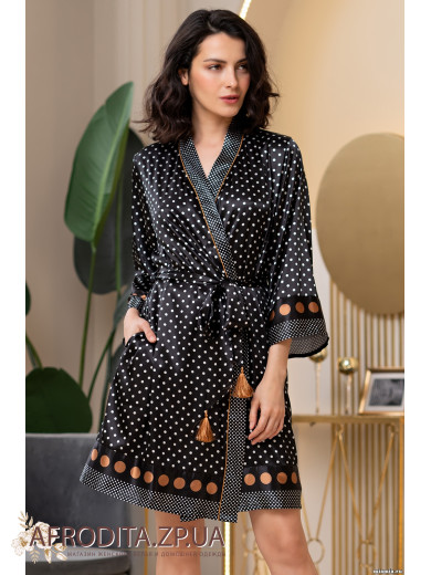 Женский атласный халат "Камилла" 8963