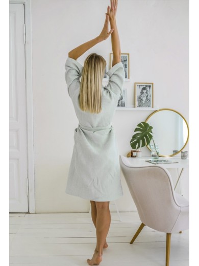 Женский халат из фактурного хлопка Cosy 82787