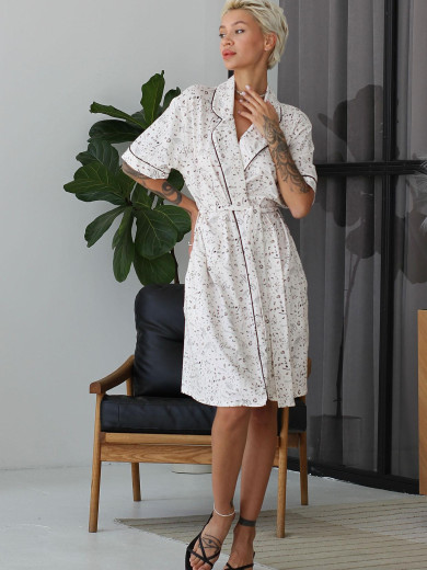 Жіночий халат із бавовни 1112-16039